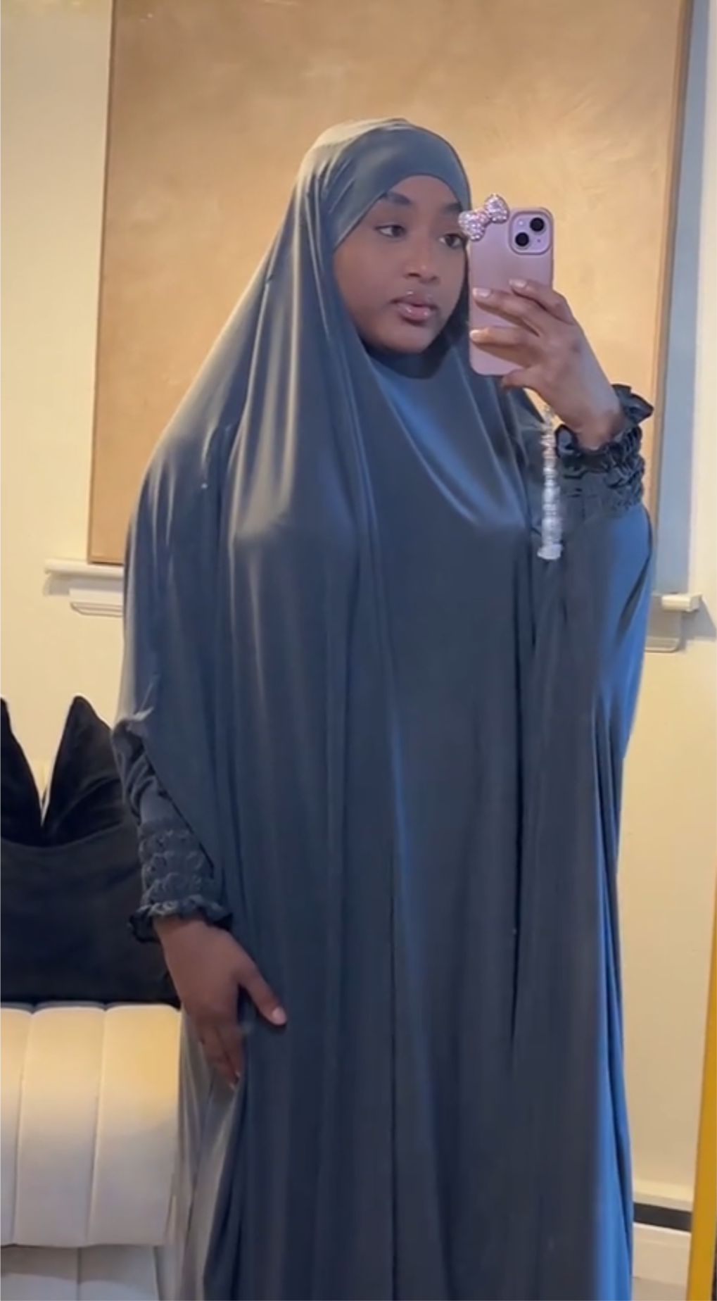 Jilbab w/ ruffle sleeves