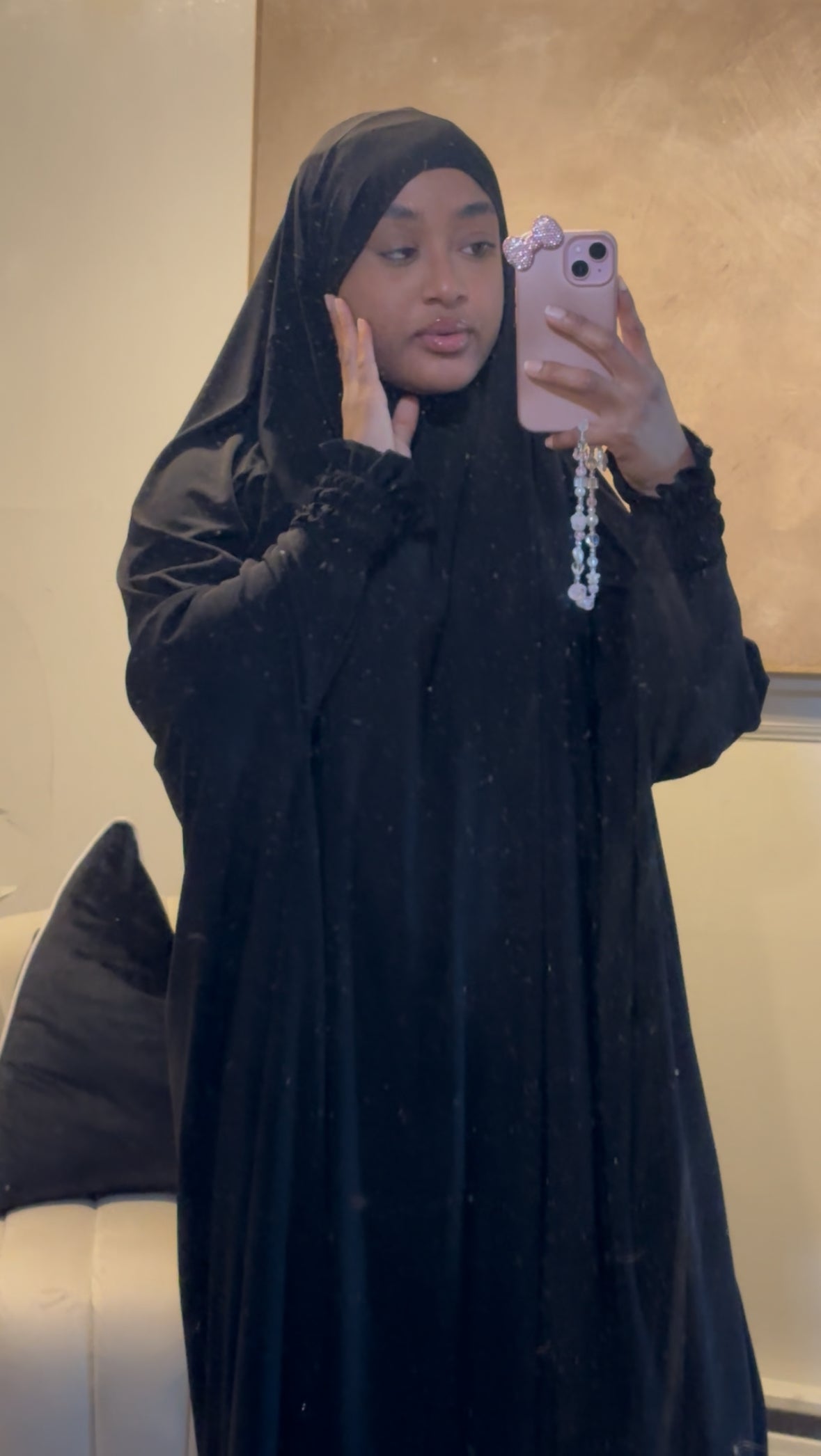 Jilbab w/ ruffle sleeves